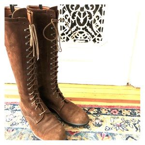 Fratelli Rossetti Lace up Suede Brown Boots Size 9